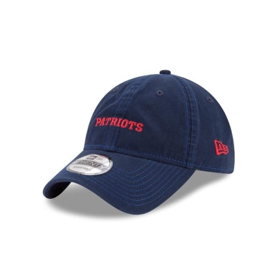 Blue New England Patriots Hat - New Era NFL Solid Team Hit 9TWENTY Adjustable Caps USA1904367